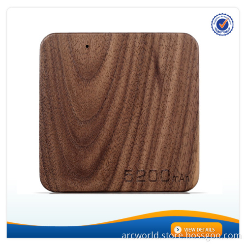 AWC909 New design wood power bank high quality power bank for iPhone power bank 5200mah